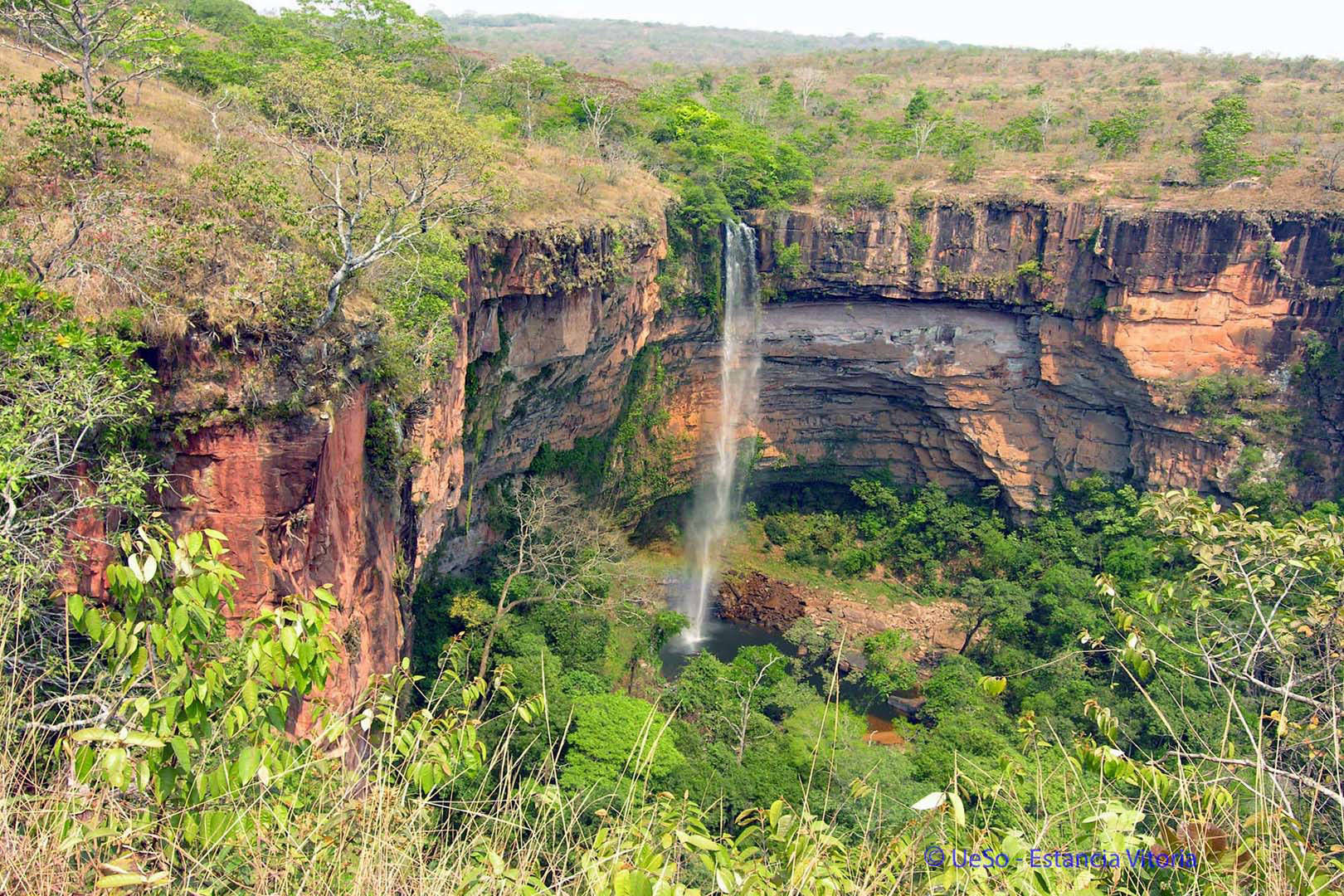 Véu da Noiva, Brautschleier Wasserfall in der Chapada