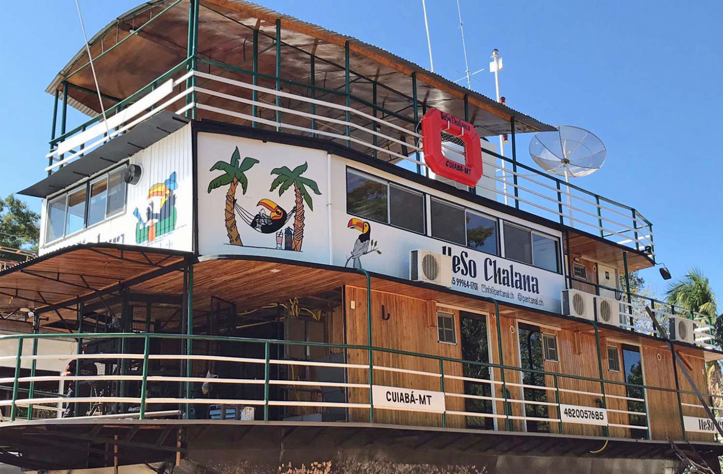 Chalana 10 Kabinenboot im Pantanal bei Porto Jofre