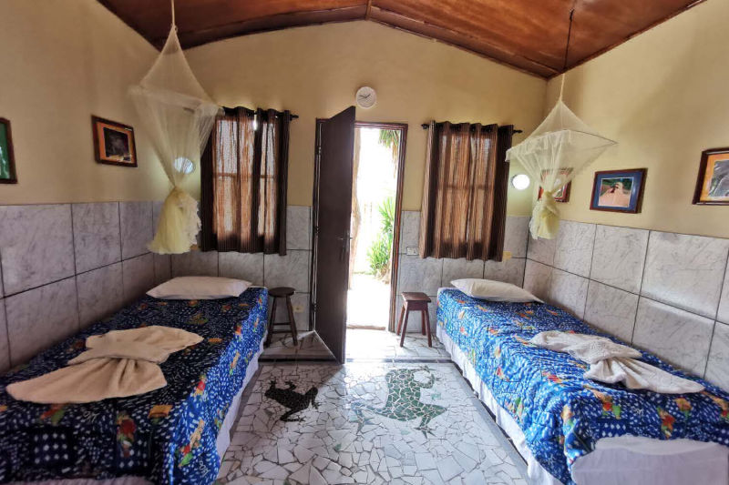 large clean rooms in the bungalows