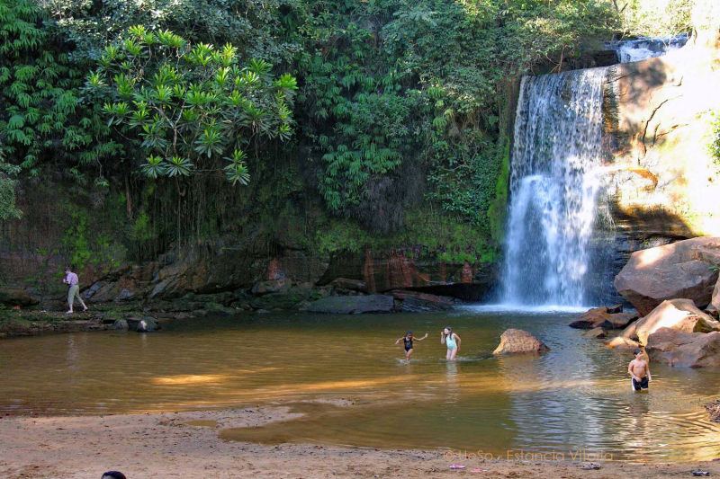 River bathing in the Chapada, Cerrado